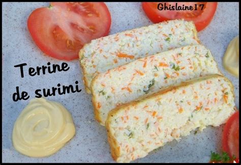 Terrine Au Surimi Ghislaine Cuisine