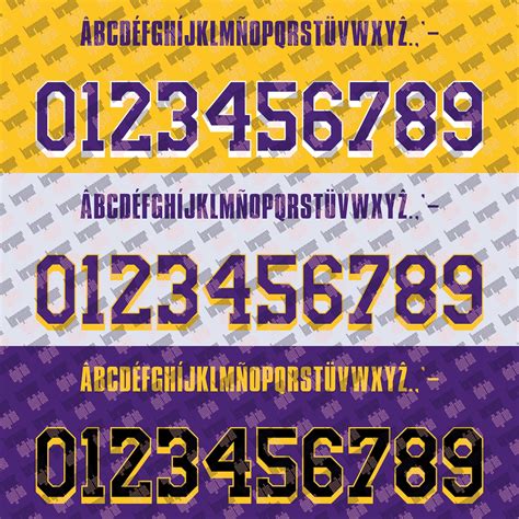 Font Vector Lakers 2024 Digital Download Ai Eps Svg Pdf Png Otf