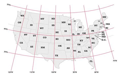 United States Latitude And Longitude Map - Arturo Levi