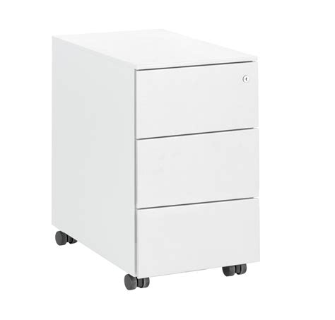 CAISSON MOBILE BLANC 3 TIROIRS LARGEUR 33CM