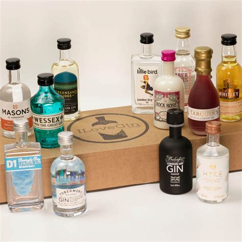 12 British Gins Tasting Set I Love Gin