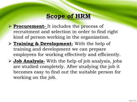 Human Resource Management Bba Notes Ppt