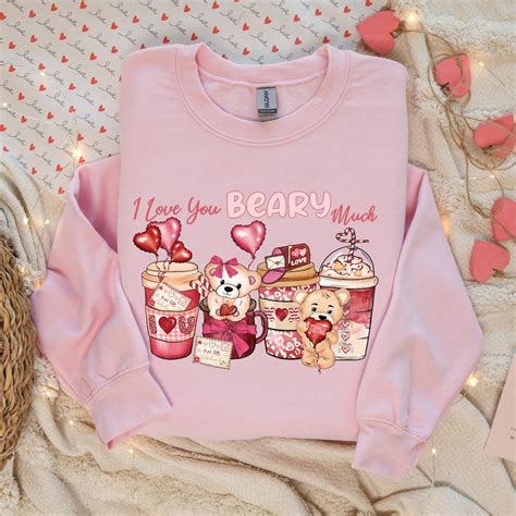 Women S Valentines Day Sweatshirt Valentine Coffee Sweatshirt Women