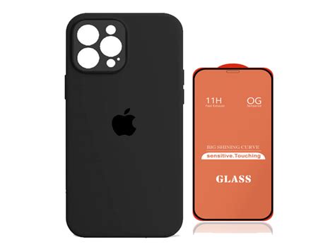 Ripley CASE SILICONA CON P CÁMARA IPHONE 13 PRO NEGRO MICA DE