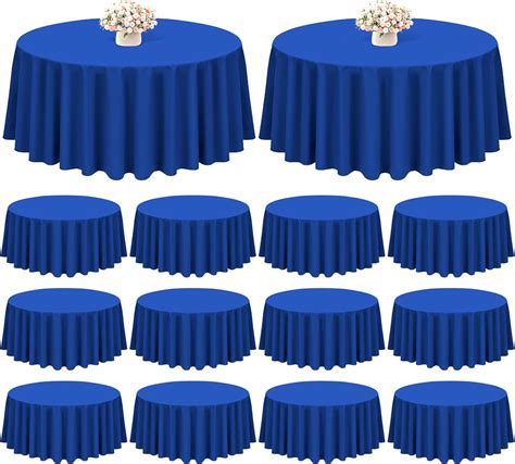 Amazon Showgeous Pack Royal Blue Round Tablecloth Inch