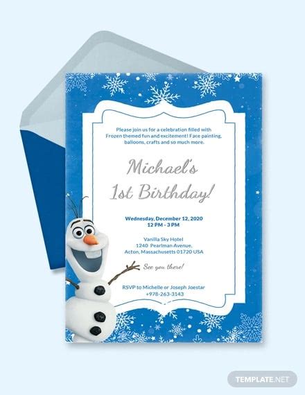 14 Frozen Invitation Templates Word Psd Ai Free And Premium Templates