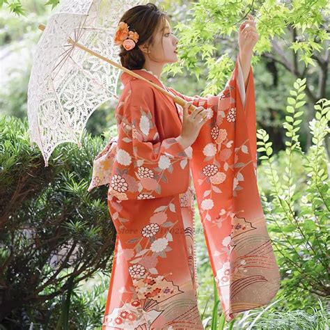 Vestido kimono japonés para mujer cárdigan largo con estampado