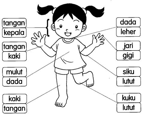 Bahasa Malaysia Prasekolah Latihan Badan Saya