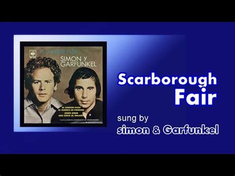 Scarborough Fair Simon Garfunkel with Lyrics 가사 번역 1967 YouTube