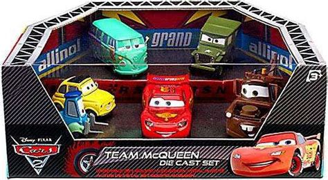 Disney / Pixar Cars Cars 2 Team McQueen Diecast Car Playset - Walmart.com