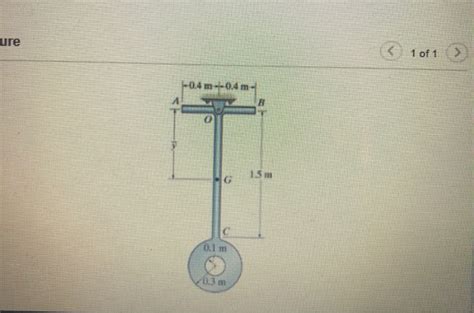 Solved The Pendulum Consists Of Two Slender Rods Ab And Oc Chegg