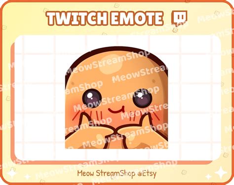 Twitch Emote Cute Potato Shy Finger Touch Uwu Emote Emotes Kawaii