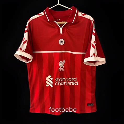 Maillot Liverpool X Converse 2024 2025 Domicile Rouge Footbebe