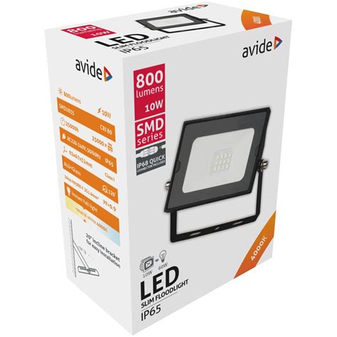 Avide LED Reflektor Slim SMD 10W NW 4000K Gyorscsat EMAG Hu