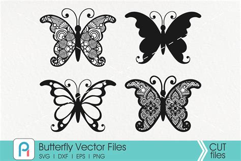 Mandala Butterfly Svg