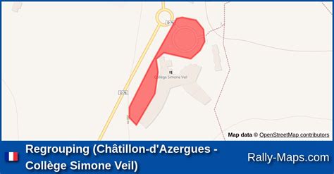 Regrouping Châtillon d Azergues Collège Simone Veil stage map