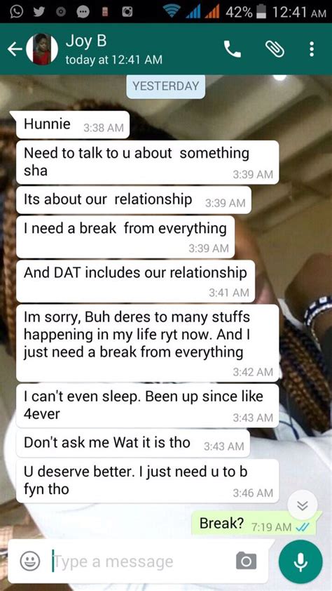 Read This Viral Conversation Of A Nigerian Lady Who Dumped Boyfriend Via Whatsapp Kemi Filani News