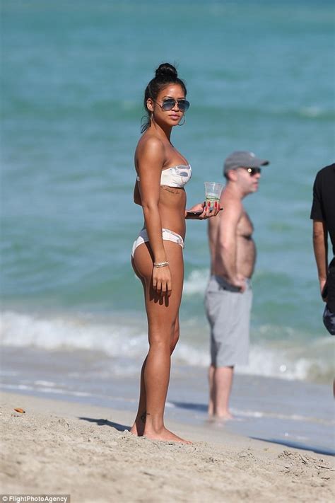 Cassie Puts Her Bikini Body On Display At The Beach Photos