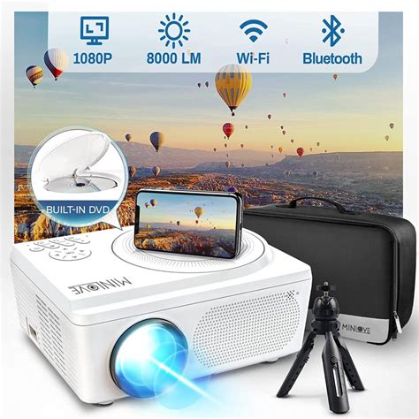 MINLOVE Projector Review 1080P WiFi Projector