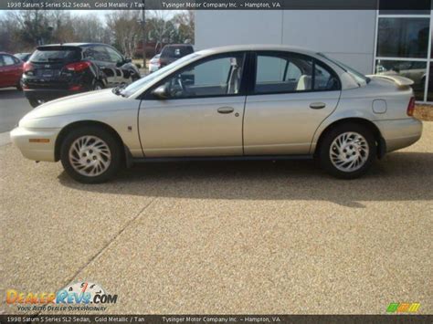 1998 Saturn S Series Sl2 Sedan Gold Metallic Tan Photo 3