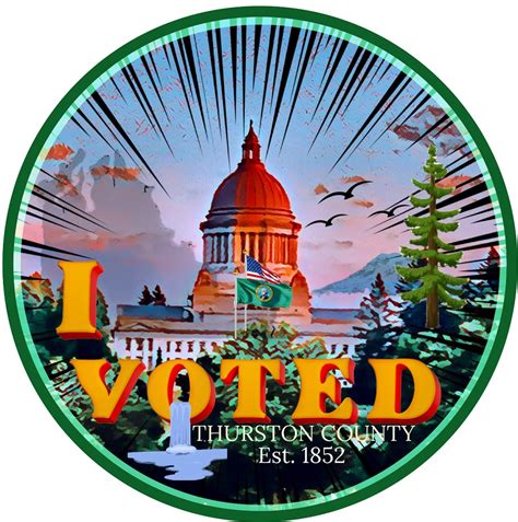 Thurston County Auditor Announces 2023 I Voted Sticker Contest Winner