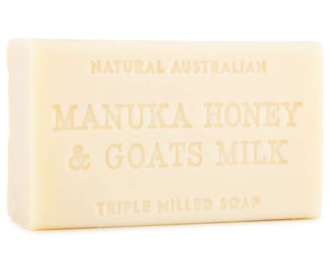 2x Natural Australian Triple Milled Soap Bar Soap Manuka Honey And Goats