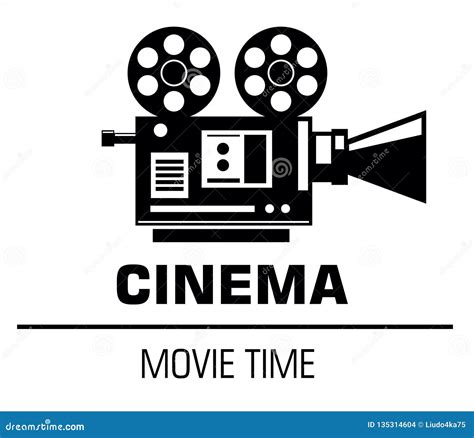 Movie Time Logo on the White Background Stock Illustration ...