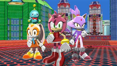 Mmd Sonic The Hedgehog New Team Rose By Dln 001 Megagirl On Deviantart