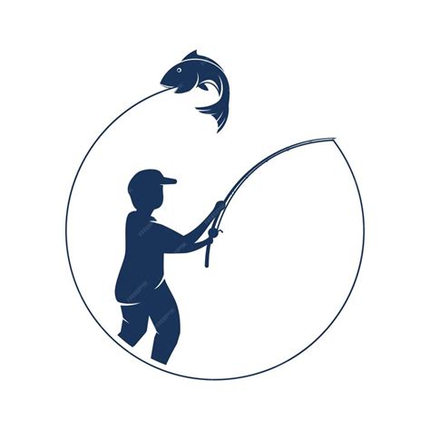 Premium Vector | Fishing logo vector