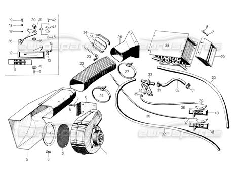 Countach 5000 Qv 1985 Heater Parts Diagram 031