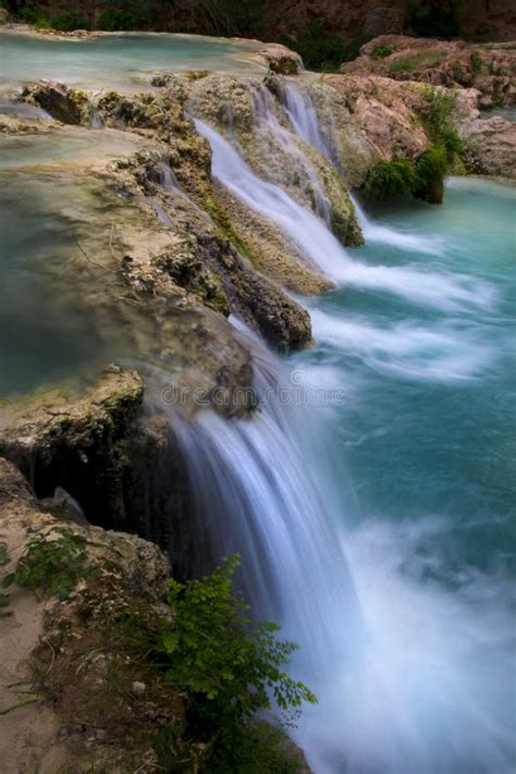 Waterfall Along Havasu Creek Stock Photo - Image of havasu, rocks: 60578398