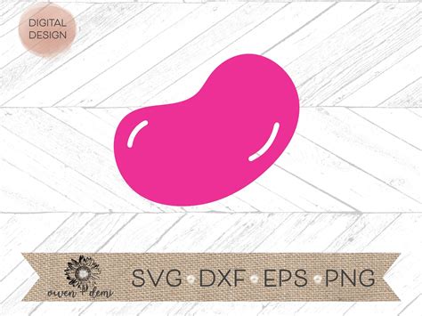 Jelly Bean Svg Pink Jelly Bean Svg Jelly Bean Cricut Cut Etsy