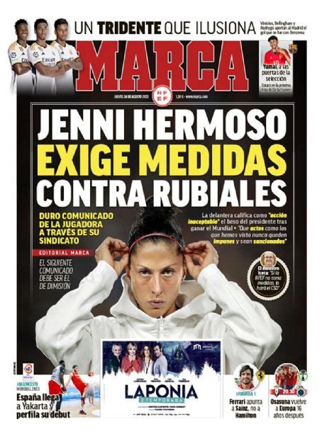 Jennifer Hermoso, Marca Magazine 24 August 2023 Cover Photo - Spain