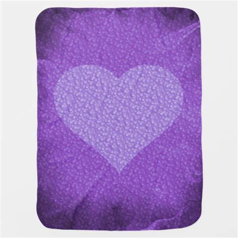 Purple Heart Fleece Baby Blanket Zazzle