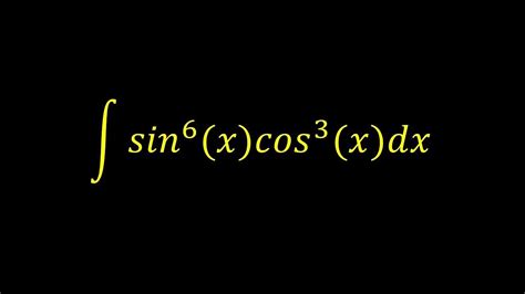 Integral Of Sin X Cos X Integral Example Youtube