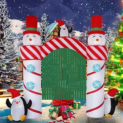 12 Ft Lighted Christmas Inflatable Archway Inflatable