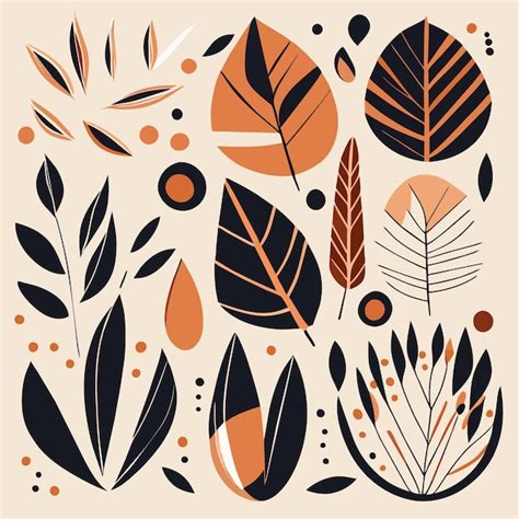 Premium Vector Organic Abstracts Handdrawn Vector Illustrations