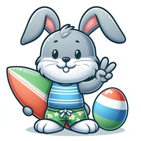 Rabbit Surfboard Stock Illustrations 123 Rabbit Surfboard Stock