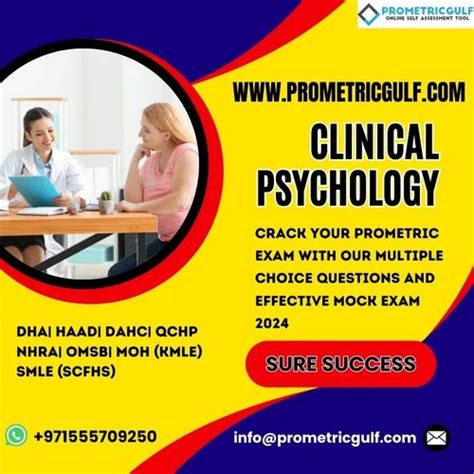 English CLINICAL PSYCHOLOGY PROMETRIC EXAM ONLINE QUESTION BANK 2023