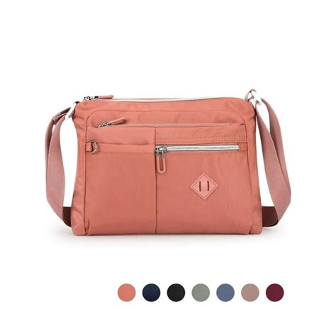 Pullimore Women S Crossbody Bag Multi Pocket Shoulder Bag Messenger Bag Casual Nylon Purse