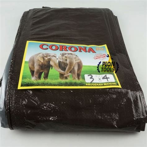 Jual Terpal A2 3x4 Meter Corona 2Gajah C S Terpaulin Terpal Plastik