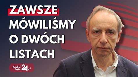 W T Bartoszewski o pomyśle wspólnej listy opozycji to byłoby