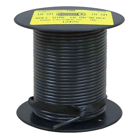 18 Gauge Black General Purpose Primary Wire 100 Rogo Fastener Co