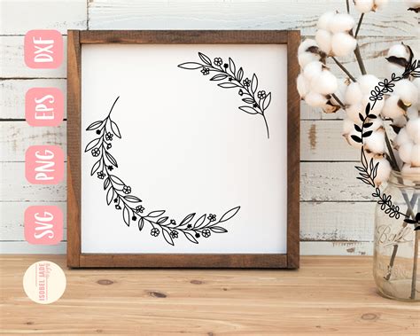 Flower Wreath Svg Flowers Svg Floral Svg Monogram Svg Wreath Svg Porn