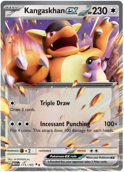 Kangaskhan Ex Scarlet Violet 151 115 Pokemon Card