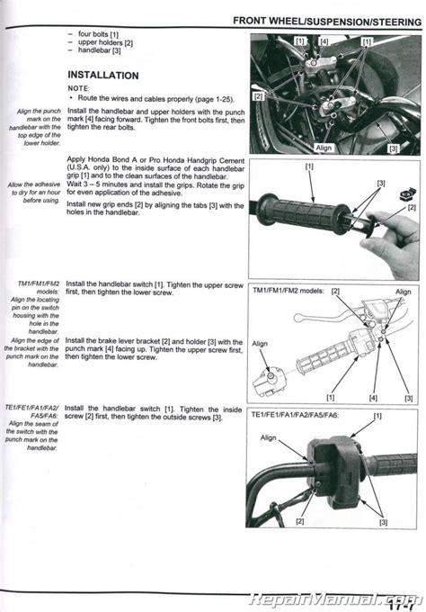 Honda Trx Rancher Series Service Manual