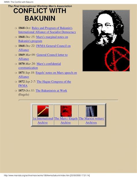 Pdf Marxs Conflict With Bakunin Dokumentips