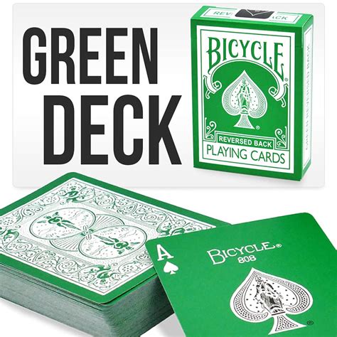 Green Bicycle Playing Cards Atelier Yuwaciaojp