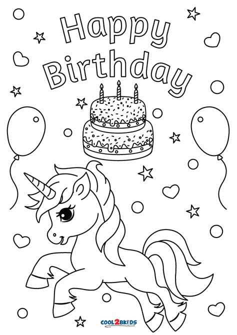 Editable Happy Birthday Unicorn Coloring Page Happy Birthday Etsy Ireland The Best Porn Website