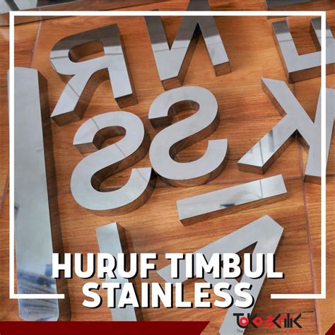 Kelebihan Dan Cara Pembuatan Huruf Timbul Stainless Steel